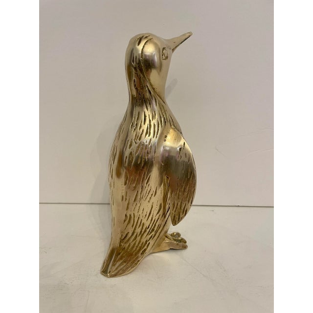 1970s Brass Penguin Sculpture For Sale - Image 5 of 10
