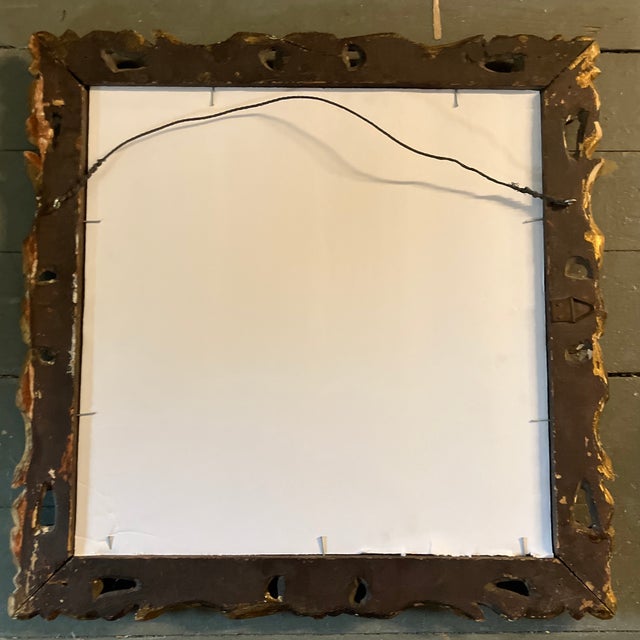 Figurative 1930’s Original Classical Female Nude Charcoal Study Drawing Ornate Carved Wood Frame For Sale - Image 3 of 3