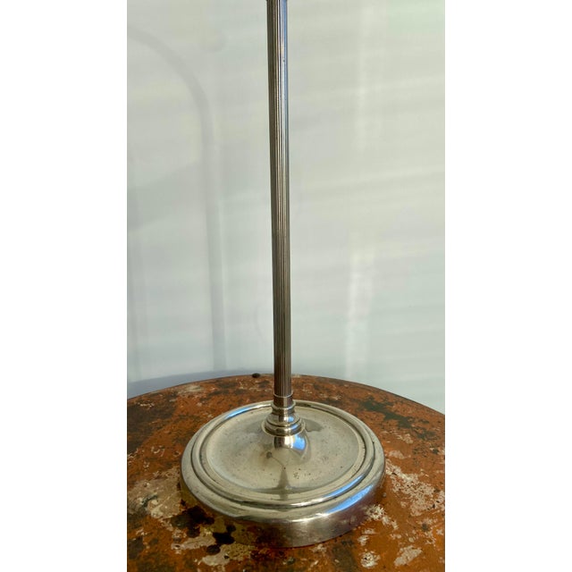 Mid-Century Modern French Chrome Gooseneck Desk Lamp, 1940s For Sale - Image 4 of 5