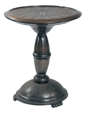 Dutch Art Nouveau Occasional Table with Floral Relief Decoration, 1920s