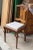 1970s Vintage Early American Side Accent Chair With Hand Carved Details For Sale - Image 5 of 6
