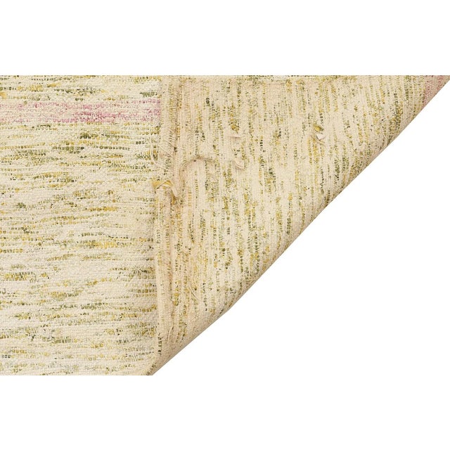 Mid 20th Century Mid 20th Century Vintage Decorative Rag Rug For Sale - Image 5 of 7