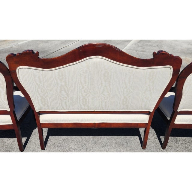 Dm Antique Asian Rosewood Carved Foo Dogs Settee For Sale - Image 9 of 10