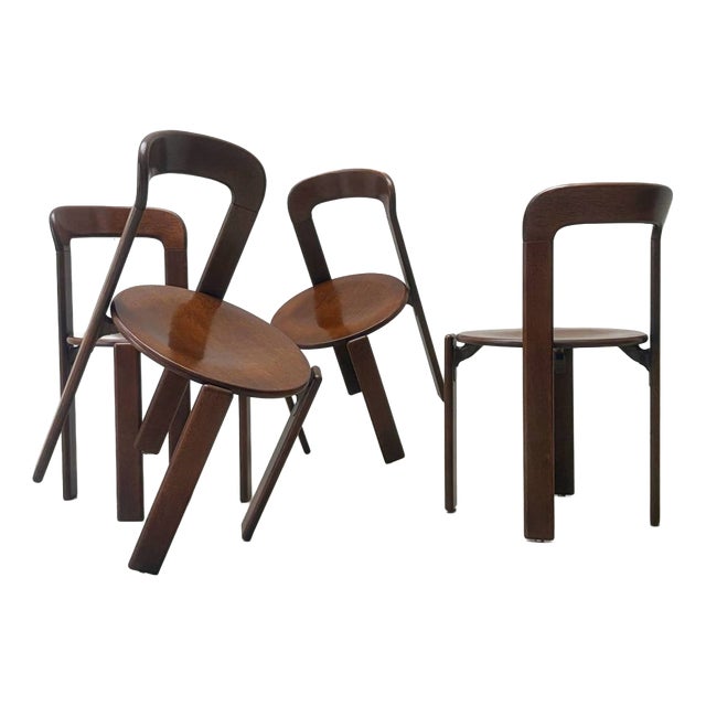 Chair in Stained Wood by Bruno Rey for Dietiker, 1971 For Sale
