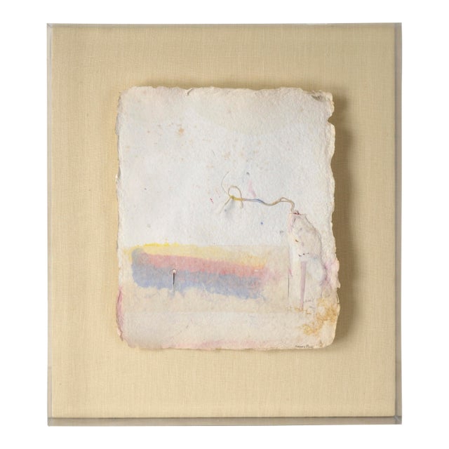 "Carta Series, Paper Imbeds" Experimental Printmaking Wall Sculpture by Harold Paris For Sale