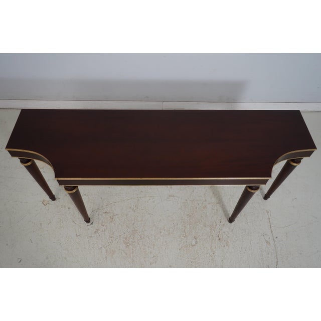 Traditional Baker Barbara Barry Modern Regency Large Console Table For Sale - Image 3 of 14