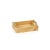 Contemporary Dubbo Burl Wood Rectangular Tray with Gold Handles, 9.5" x 5.5" For Sale - Image 3 of 3
