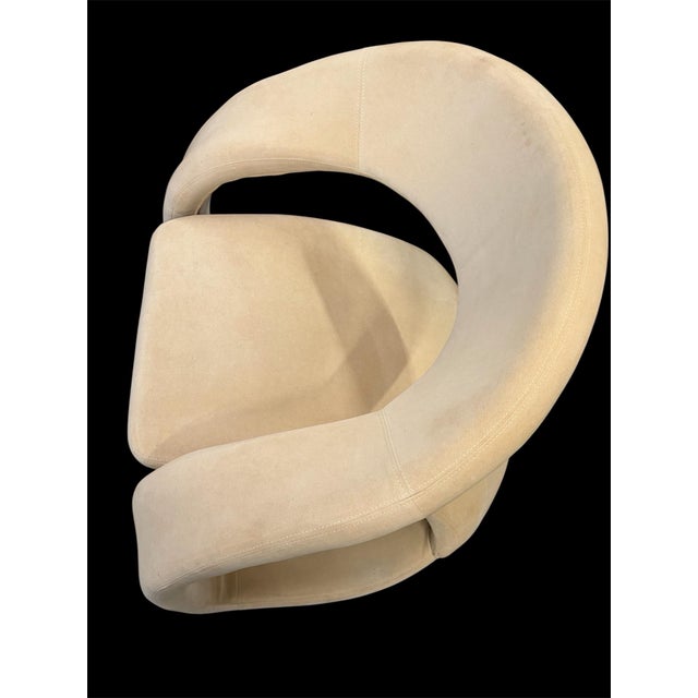 1980s Pair Postmodern Jaymar Cantilever Sculptural Lounge Chairs For Sale - Image 9 of 12