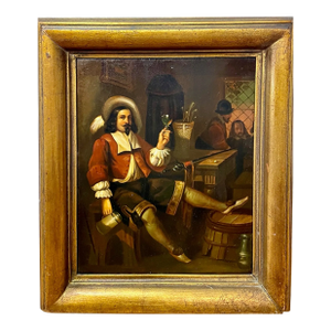 After Jacobus Joseph Eeckhout, a Jovial Dutch Drinking Companion in Golds, Red & Cream