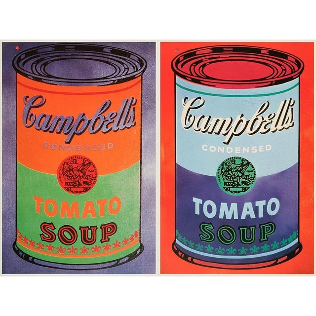 Printmaking Materials 1989 the Andy Warhol Foundation After Andy Warhol "Campbell's Soup Can, 1965", Pop Art Lithograph For Sale - Image 7 of 8