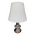 Chrome + Brass Modernist Table Lamp For Sale