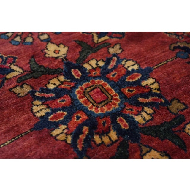 Antique Sarouk Rug 4'1'' x 6'5'' For Sale - Image 9 of 12
