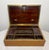 Wood Large High Quality Antique 19th Century Wood Inlaid Brass Writing Lap Desk Box For Sale - Image 7 of 18