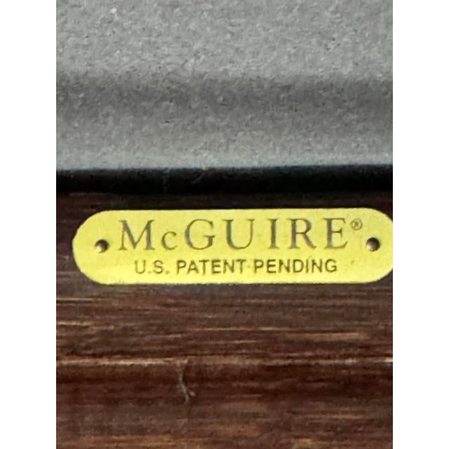 2000 - 2009 Pair Barbara Barry Oval X-Back Dining Chairs From McGuire For Sale - Image 5 of 6