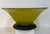 Vintage Mid-Century Mustard Yellow Art Glass Pedestal Bowl 12” Diameter For Sale In Phoenix - Image 6 of 10