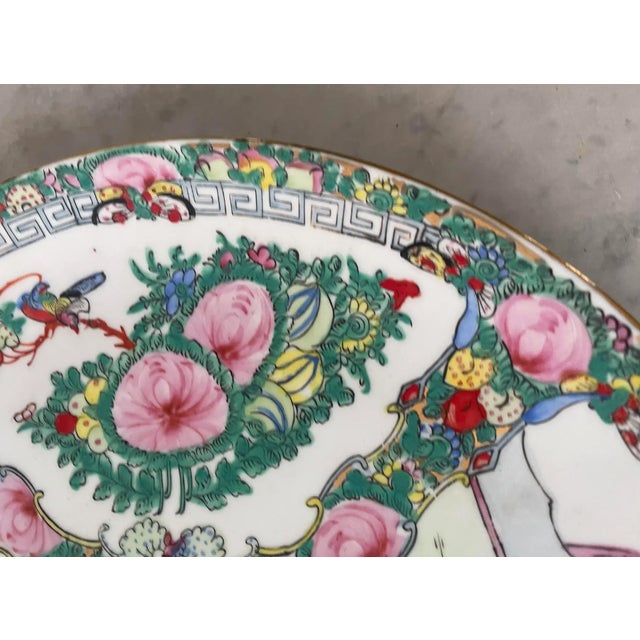 Vintage Japanese Porcelain Decorative Platter - Stamped For Sale - Image 4 of 8