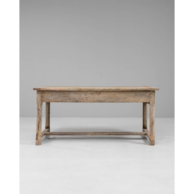 20th Century French Oak Trestle Dining Table For Sale - Image 16 of 18