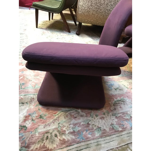 Mid Century Modern Jaymar Memphis Sculptural Cantilever Lounge And Ottoman 2 Piece Set Chairish