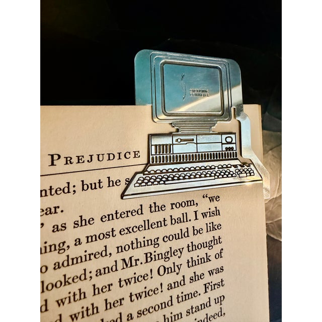 Retro 1990's Tiffany & Co. Sterling Desktop Computer Paperclip Style Bookmark With Bag For Sale - Image 14 of 16