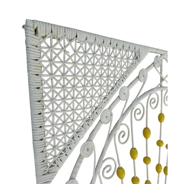 1940s Palm Beach Regency Wicker and Ball Twin Headboards - a Pair For Sale - Image 12 of 12