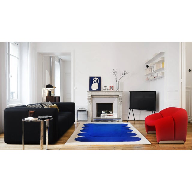 Blue Rug by interieur interieur For Sale - Image 4 of 5