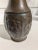 Metal Mid 20th Century German Bronze Vase With Floral Carved Detail-Marked on the Bottom For Sale - Image 7 of 8