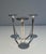 Metal Design/One silver metal candlestick For Sale - Image 7 of 11
