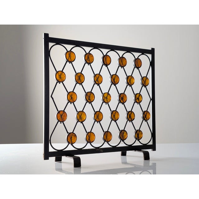 Mid-Century Wrought Iron Fire Pitcher with Orange Acrylic, 1960s For Sale - Image 10 of 10