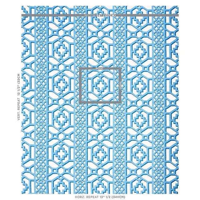 Inspired by Elsie de Wolfe's trellised rooms, this fretwork pattern was introduced in the 1970s. It's been reimagined with...