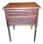 Antique Early 19th Century American Federal Cherry and Veneer 2 Draw Sewing Table For Sale