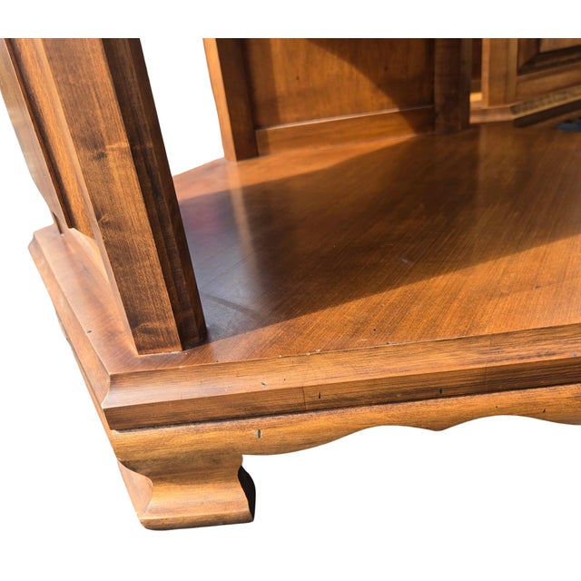 Boho Solid Rock Maple Nightstands- A Pair For Sale - Image 10 of 14