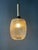 Mid-Century Patterned Clear Glass Pendant Lamp For Sale - Image 6 of 11