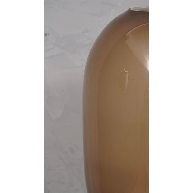 Murano Dove Gray and White Art Glass Vase, 1950s For Sale - Image 6 of 9