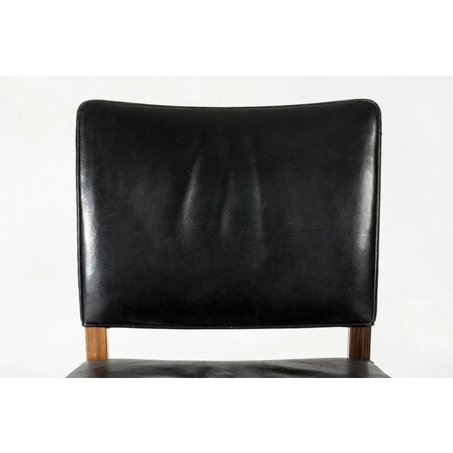 Black Dining Chairs by Ole Wanscher, 1950s, Set of 8 For Sale - Image 8 of 9