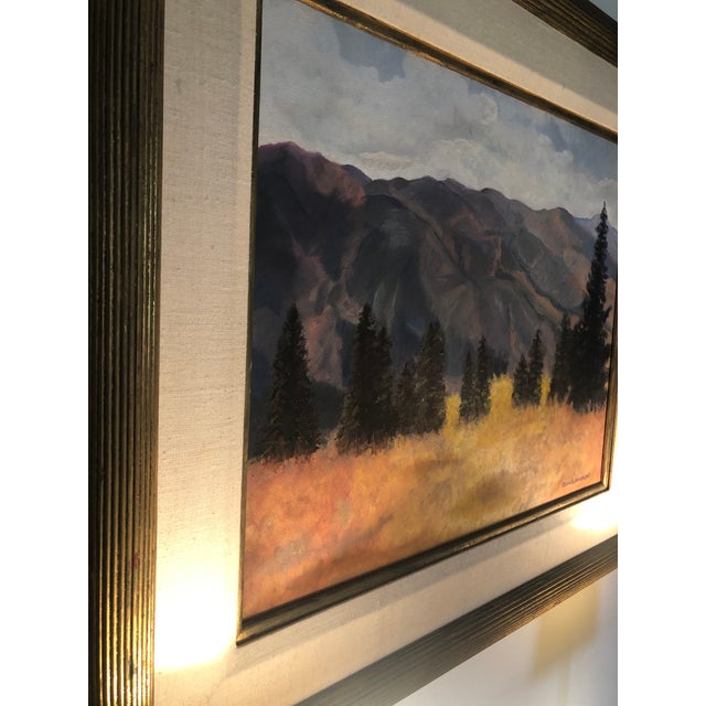 1990s Contemporary Aspen Mountain “Ajax” Impressionist Landscape Painting For Sale - Image 5 of 9