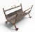 Industrial Mid 20th Century Arts and Crafts Style Iron and Brass Firewood Log Holder For Sale - Image 3 of 13
