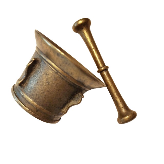 Antique Bronze Mortar, 1850, Set of 2 For Sale - Image 6 of 8