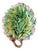 19th-Century Etruscan Majolica Leaf Dish For Sale
