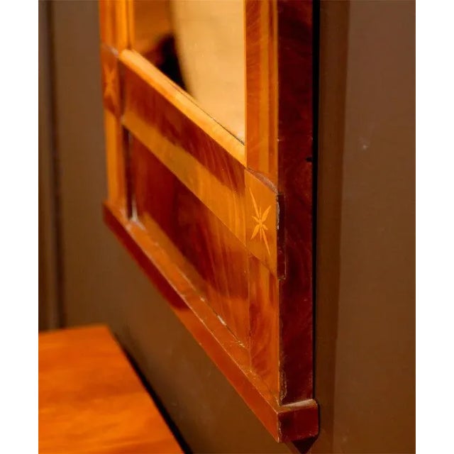 Mid 19th Century Swedish Karl Johan, Biedermeier Crotch Mahogany Mirror For Sale In Atlanta - Image 6 of 9