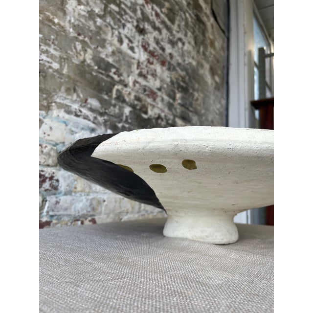 Contemporary XL Half Black Natural Couscous Platter For Sale - Image 3 of 8
