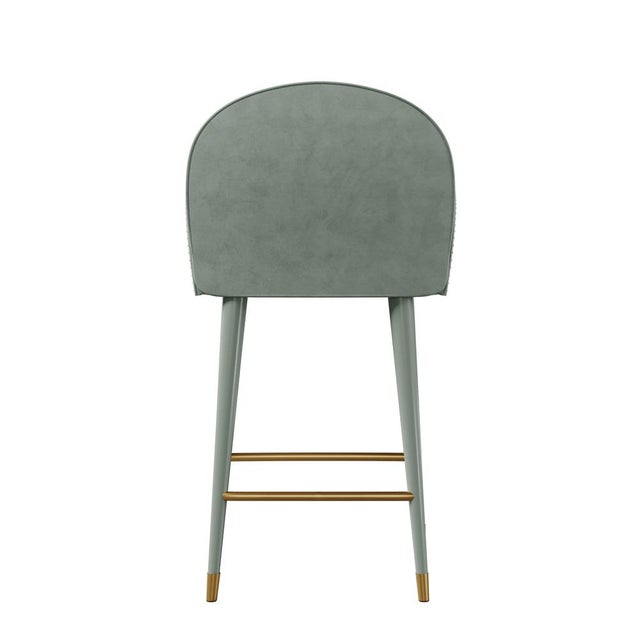 Turquoise Karin Bar Chair by Ottiu For Sale - Image 8 of 9