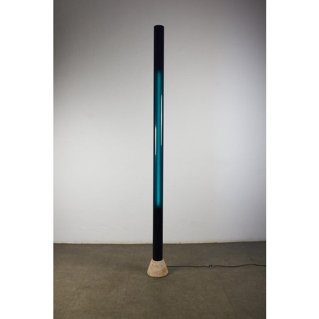 Black Postmodern Floor Lamp, 1980s For Sale - Image 8 of 18