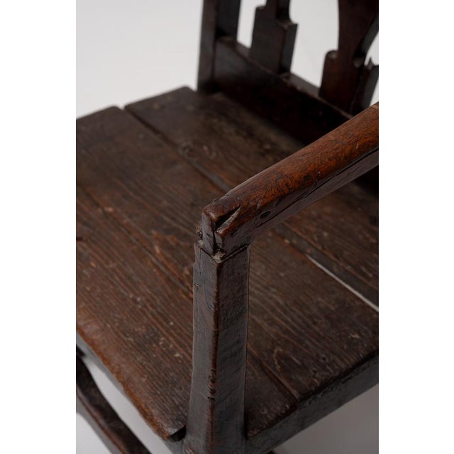 French Provincial Oak Armchair, 18th Century For Sale - Image 9 of 14