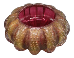 1950 Vintage Ercole Barovier Murano Purple Bowl