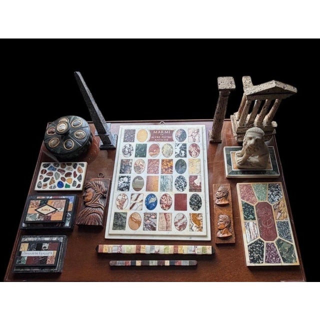 Inlaid Antique Marble Specimens, Late 19/Early 20c For Sale - Image 4 of 8