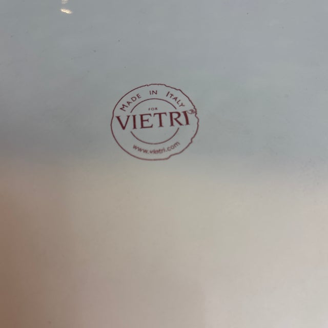 VIETRI Vietri Hand Painted Square Platter of the Spanish Steps in Rome Italy For Sale - Image 4 of 4