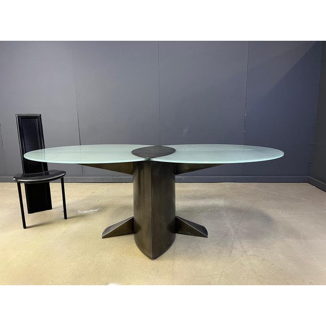 Postmodern Postmodern Dining Table from Belgochrom, 1980s For Sale - Image 3 of 13