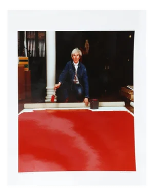 Andy Warhol Red Series 1, Photo Portrait by Curtis Knapp