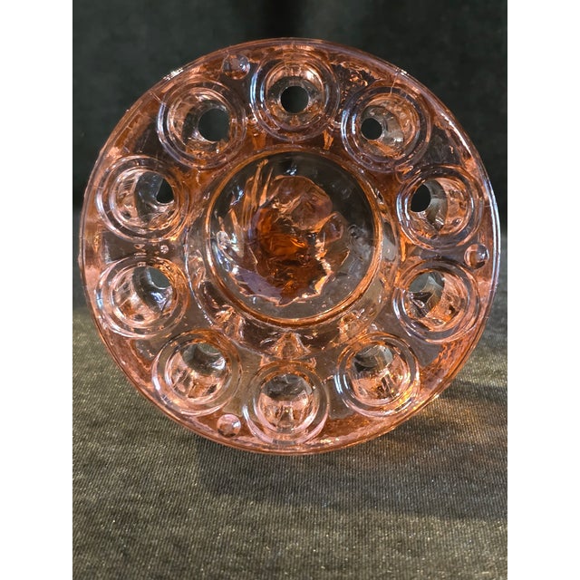 Pink Art Deco "Draped Lady" Flower Frog, For Sale - Image 8 of 11