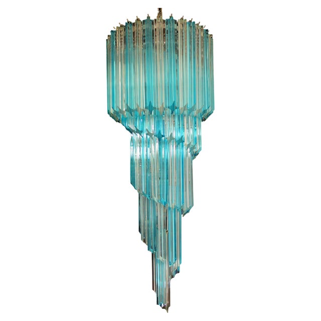 Murano Prism Chandelier, 1990s For Sale